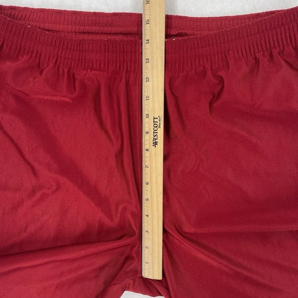 Vintage Nike Shorts Arkansas Razorbacks Mens M Red Satin Dazzle Retro Activewear